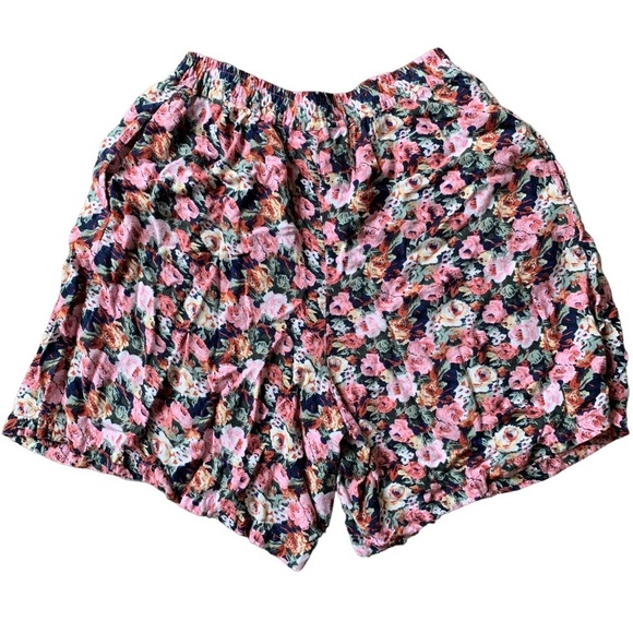 Vintage 90s The Classic floral high waisted oversized shorts size medium - Picture 2 of 4